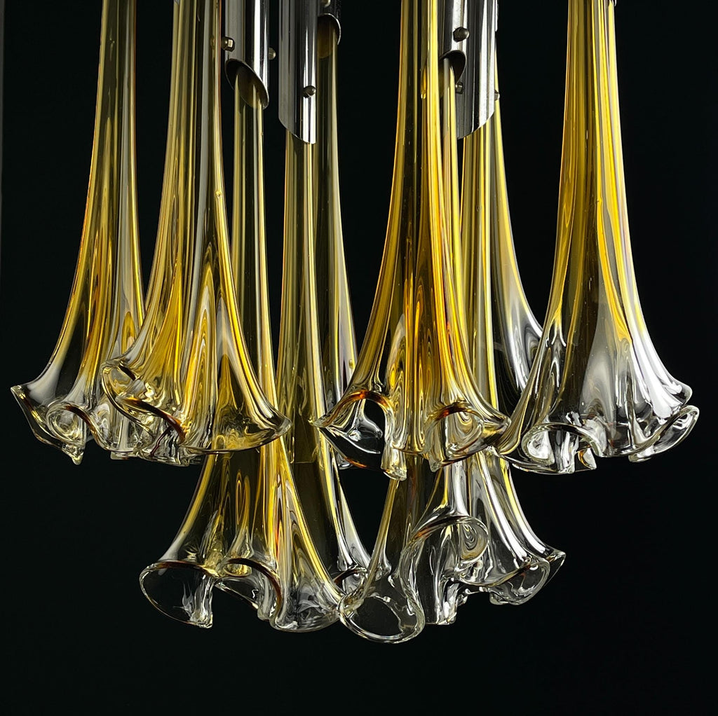Original Murano chandelier Calla Lily by Venini, Italy 1960s