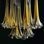 Original Murano chandelier Calla Lily by Venini, Italy 1960s