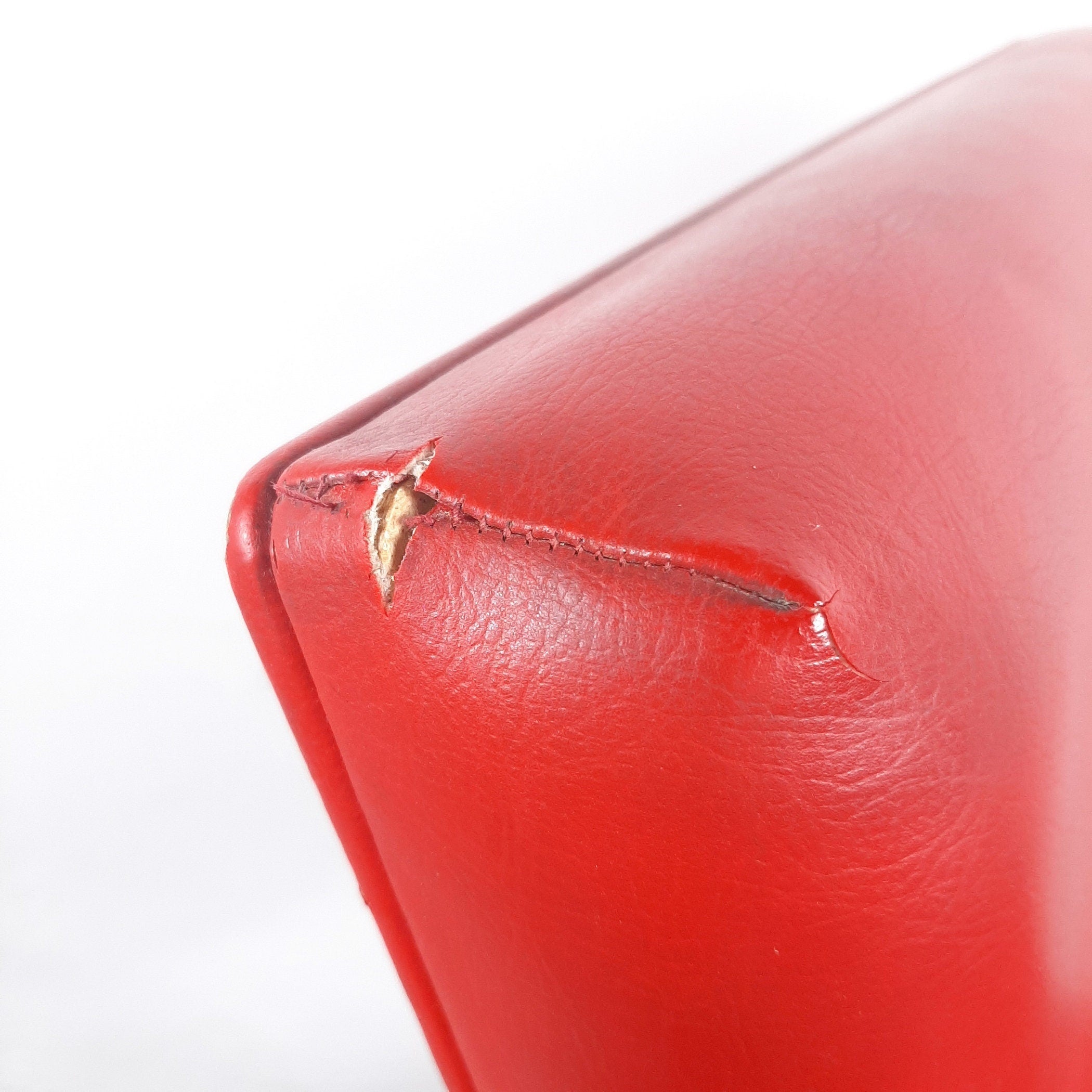 Vintage Red Dining Chair: Mobili Polli Italian Mid-Century Design
