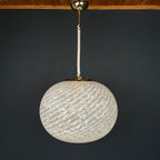 Large swirl murano glass pendant lamp Vetri Murano Italy 1970s
