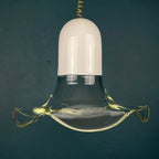 Murano Glass Pendant Lamp: Mid-Century Italian Lighting, 1970s