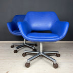 Mid-century office desk chairs Stol Kamnik Yugoslavia 1980s Set of 2