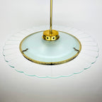 Vintage Fontana Arte Disk Chandelier by Pietro Chiesa, 1940s Italian Lighting