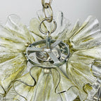 Murano glass chandelier by Mazzega, Italy 1970s, Mid-century modern lamp