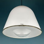 iGuzzini "Kuala" Italian white pendant lamp by Franco BRESCIANI  Italy 1970s