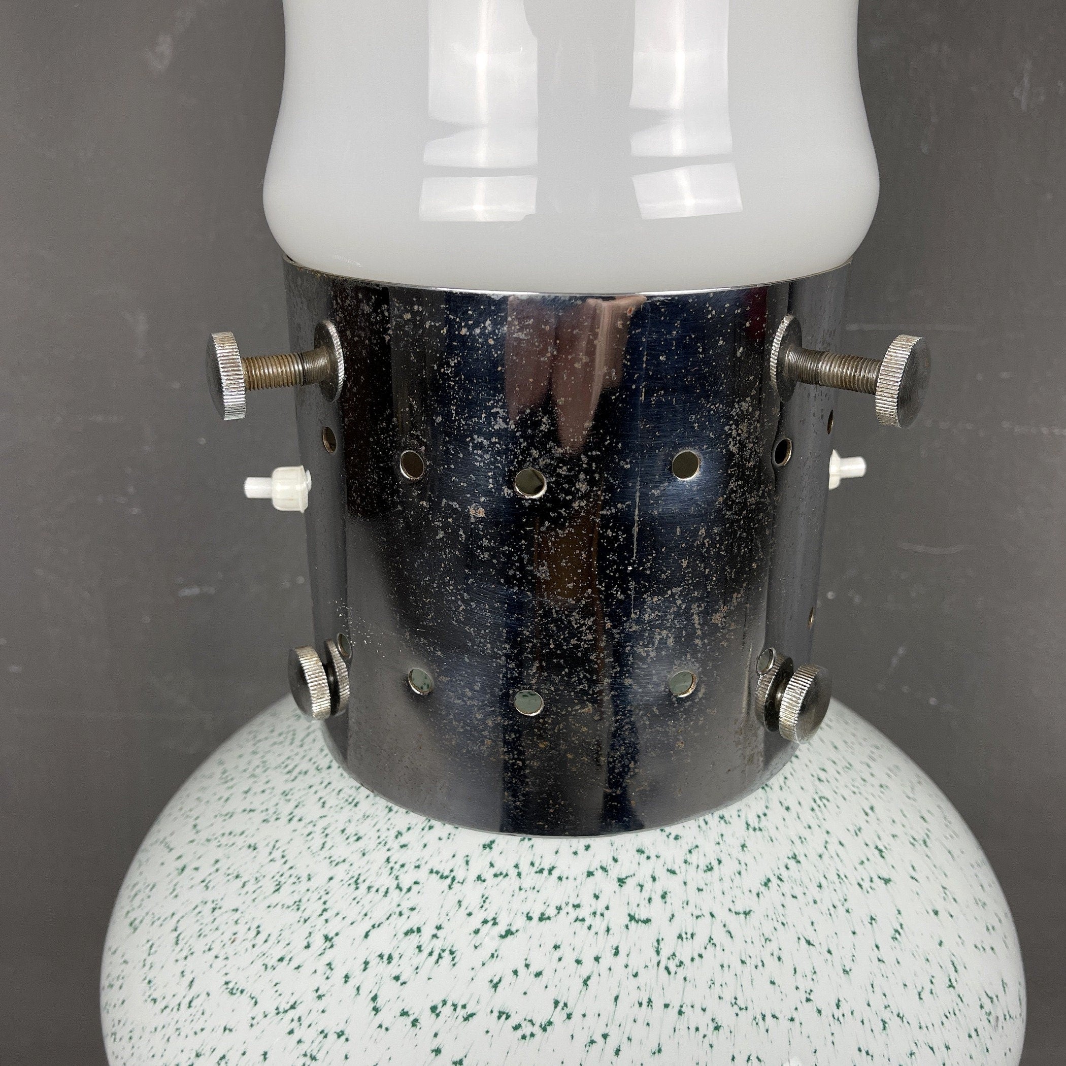 Vintage Murano Glass Floor Lamp: BIRILLO by Carlo Nason, 1960s Italian Design