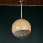Vintage large murano ball pendant lamp by VeArt, Italy 1970s