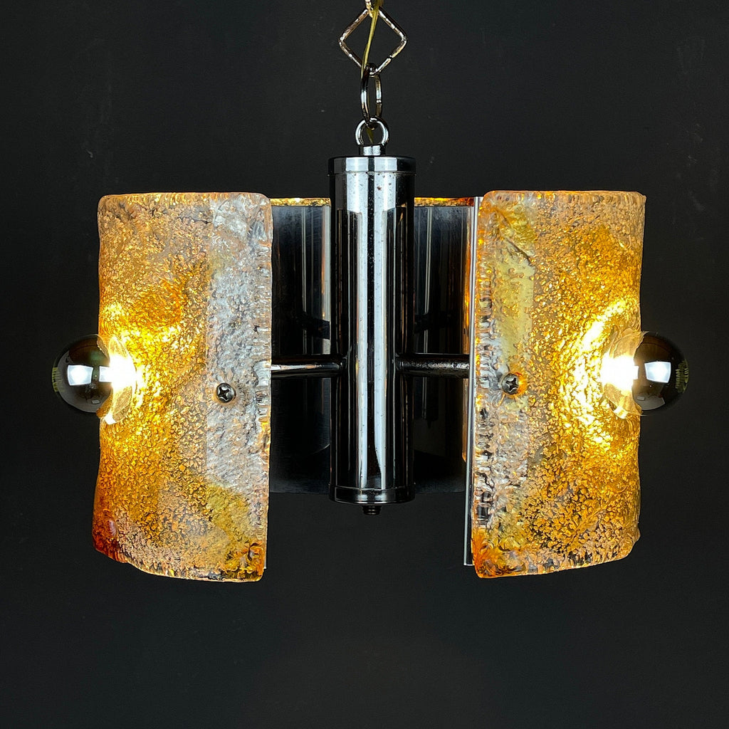 Mid-Century Murano Glass Chandelier by AV Mazzega, Italy 1970s