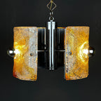 Mid-Century Murano Glass Chandelier by AV Mazzega, Italy 1970s