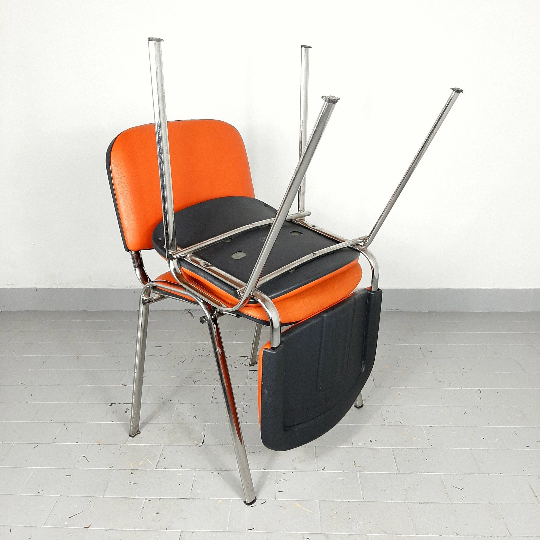 Retro office chair Yugoslavia '80s Orange desk chair