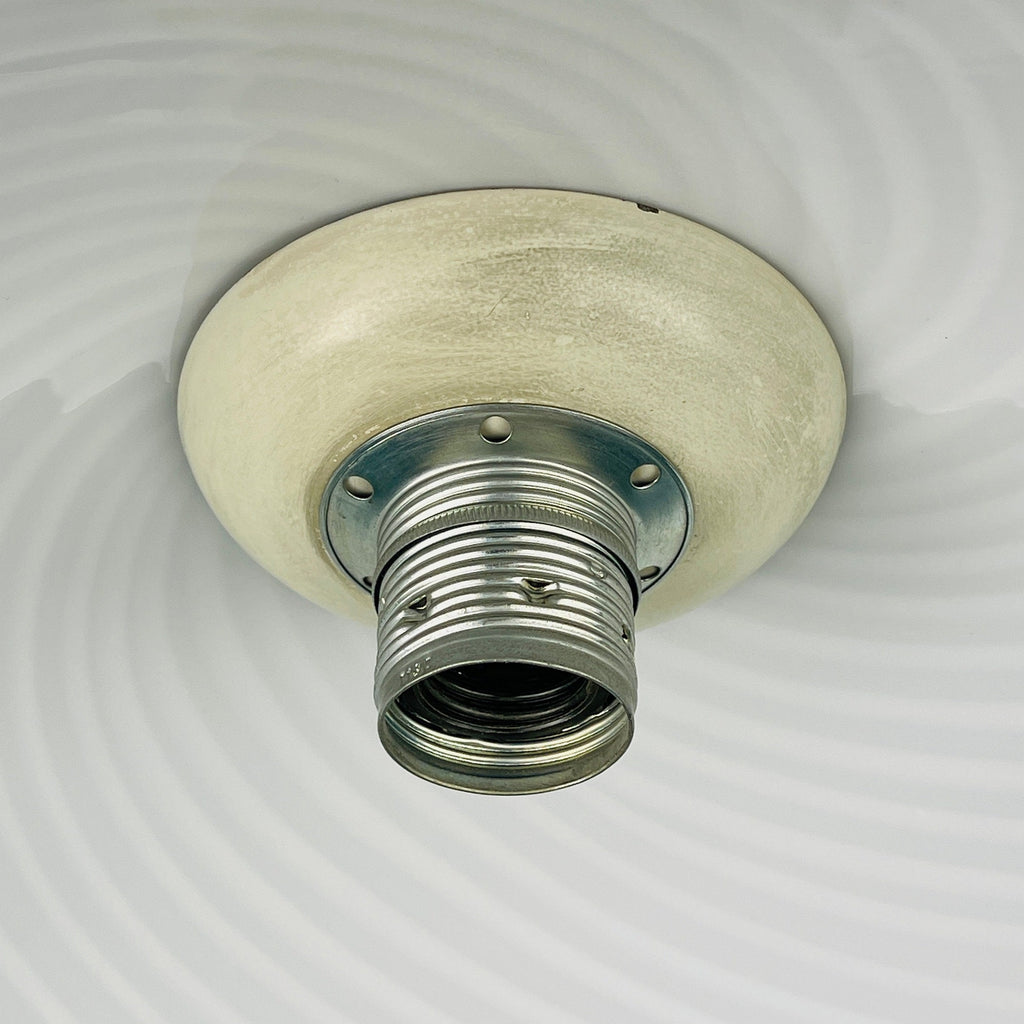 Vintage Swirl Murano Glass Pendant Lamp - 1970s Italian Lighting