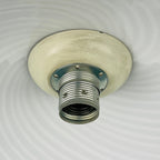 Vintage Swirl Murano Glass Pendant Lamp - 1970s Italian Lighting