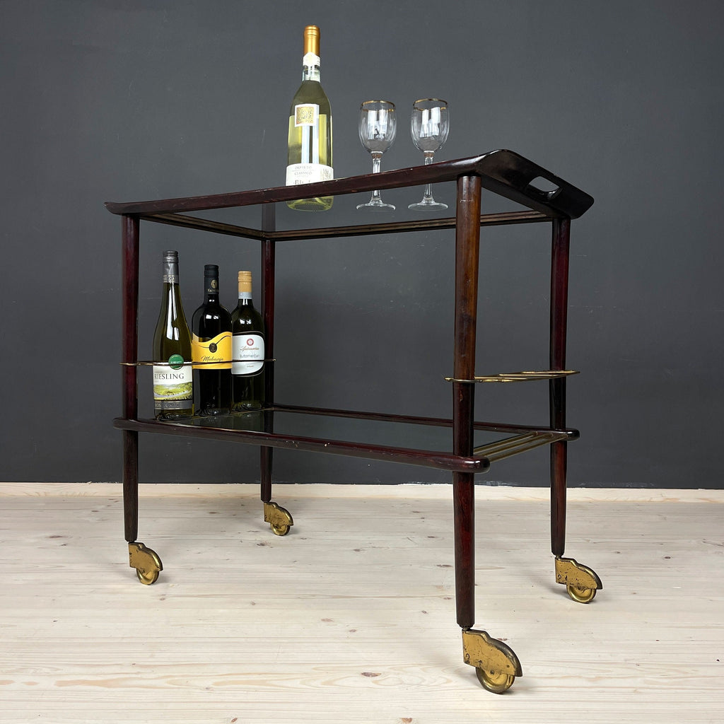 Ico Parisi Mid-Century Modern Bar Cart Trolley: Italian Design