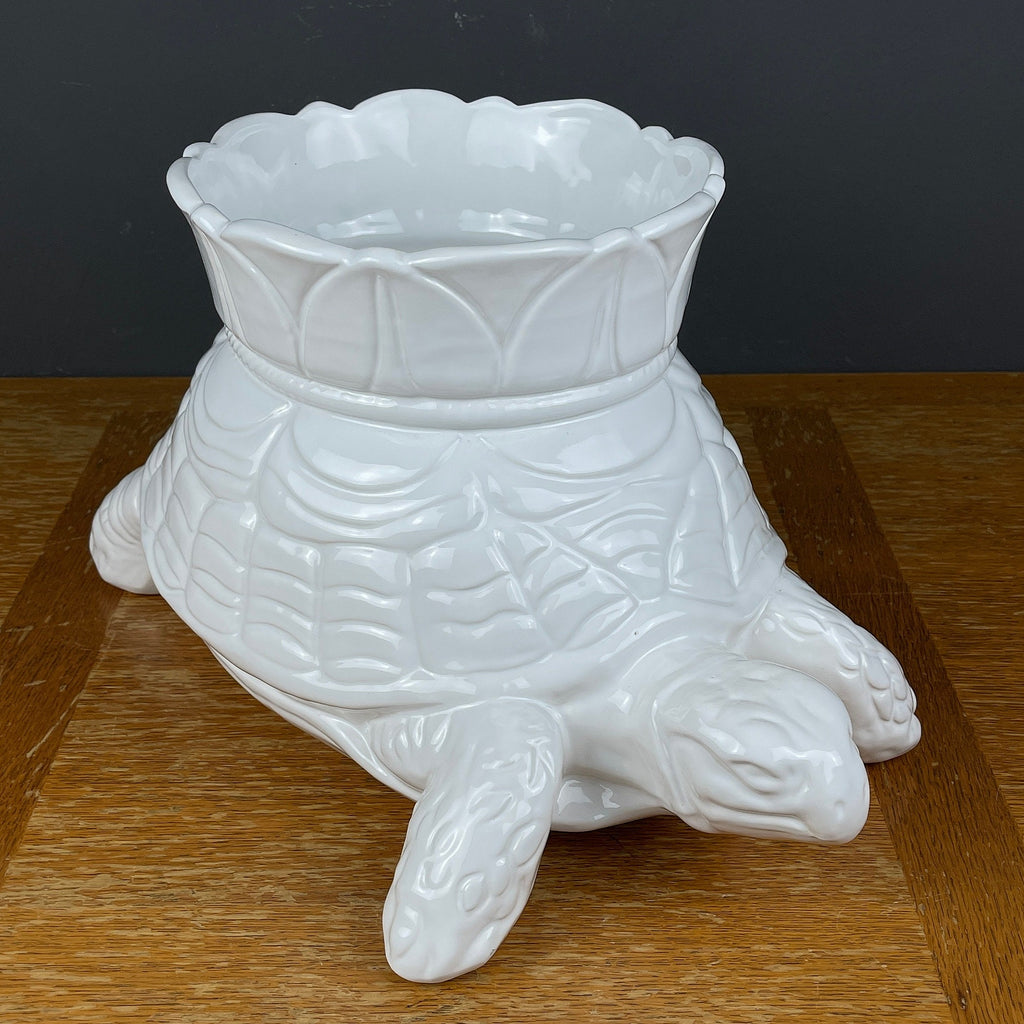 Large Ceramic Vase Turtle by Bellini Italy 1970s Vintage Art Piece