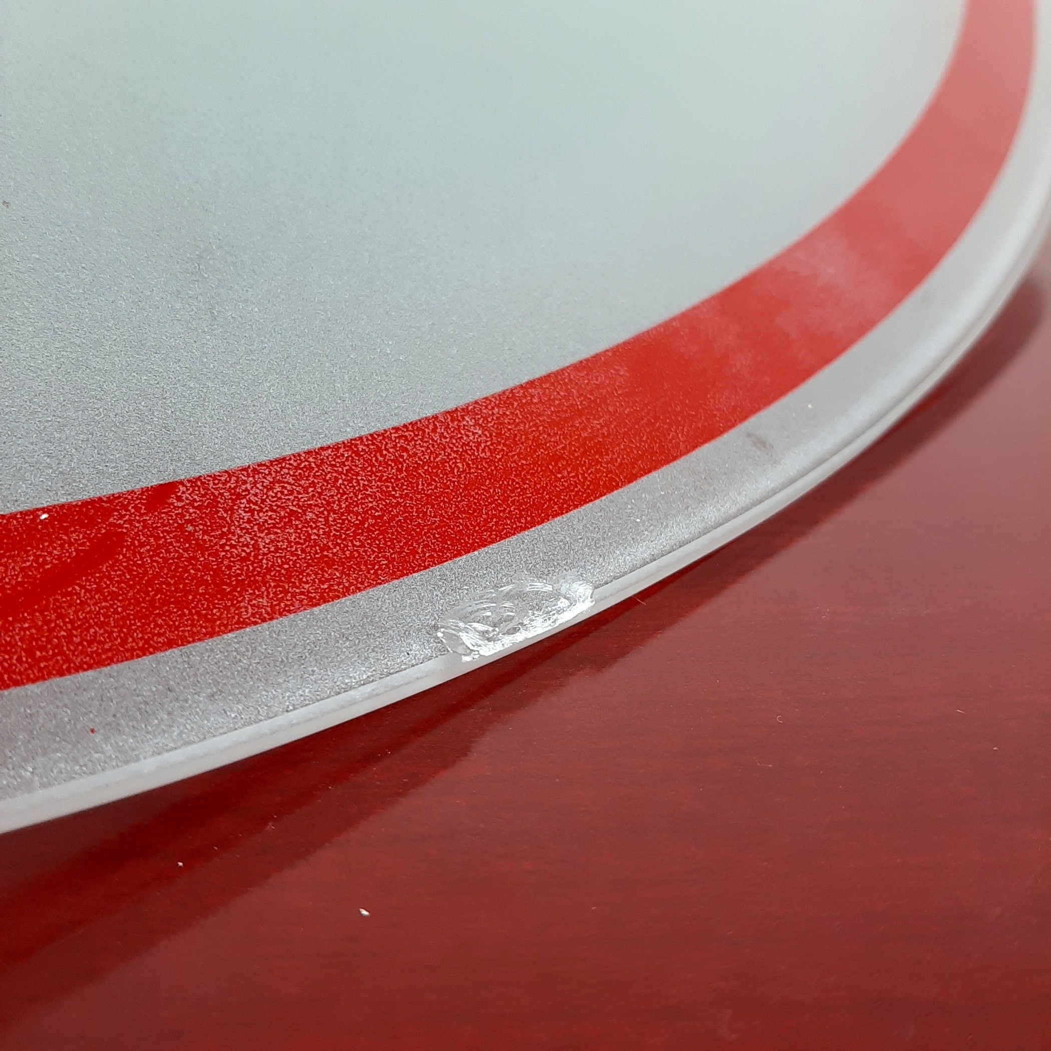 Mid-century pendant lamp Italy 60s Red retro chandelier space age atomic vintage lighting