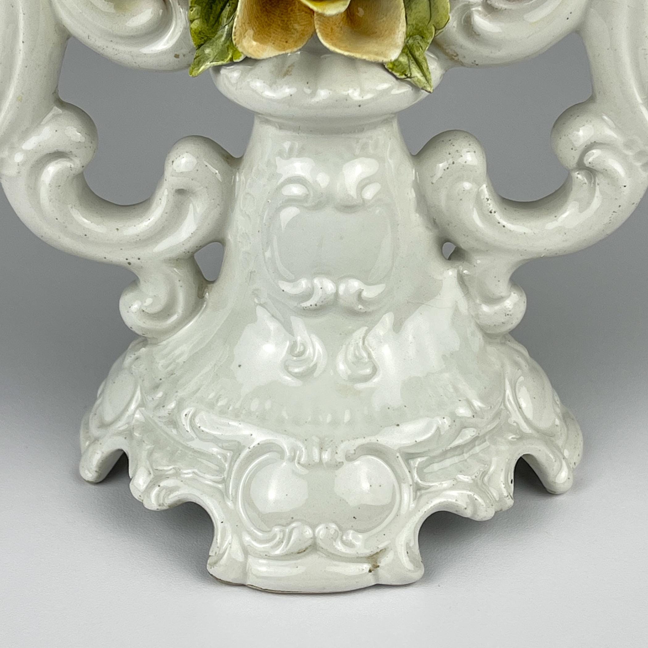 Vintage ceramic candleholder by Bassano, Italy, 1970s