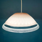 Vintage large pink murano glass chandelier Italy 1970s Mid-century murano pendant lamp