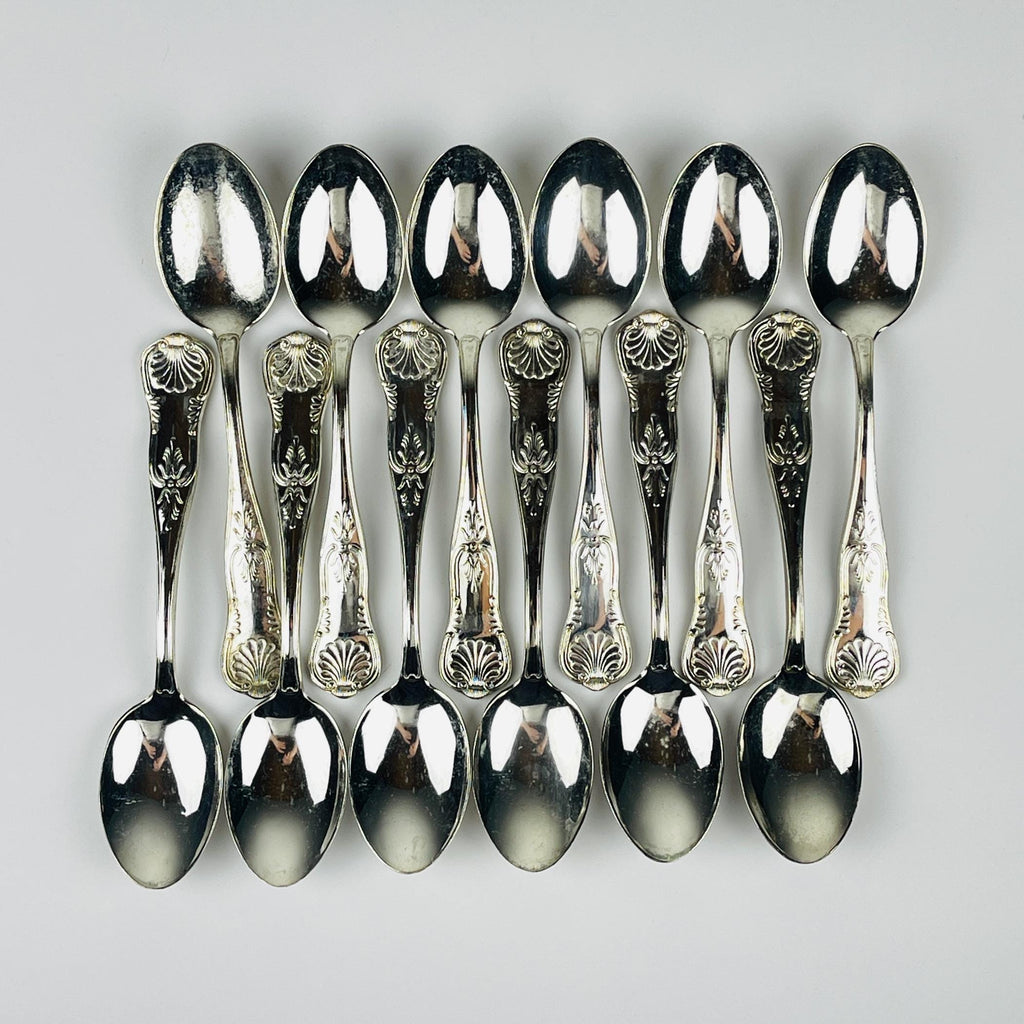 Vintage Silver Cutlery Set for 12 people, Italy, 1960s