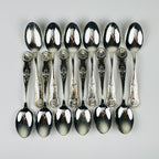 Vintage Silver Cutlery Set for 12 people, Italy, 1960s