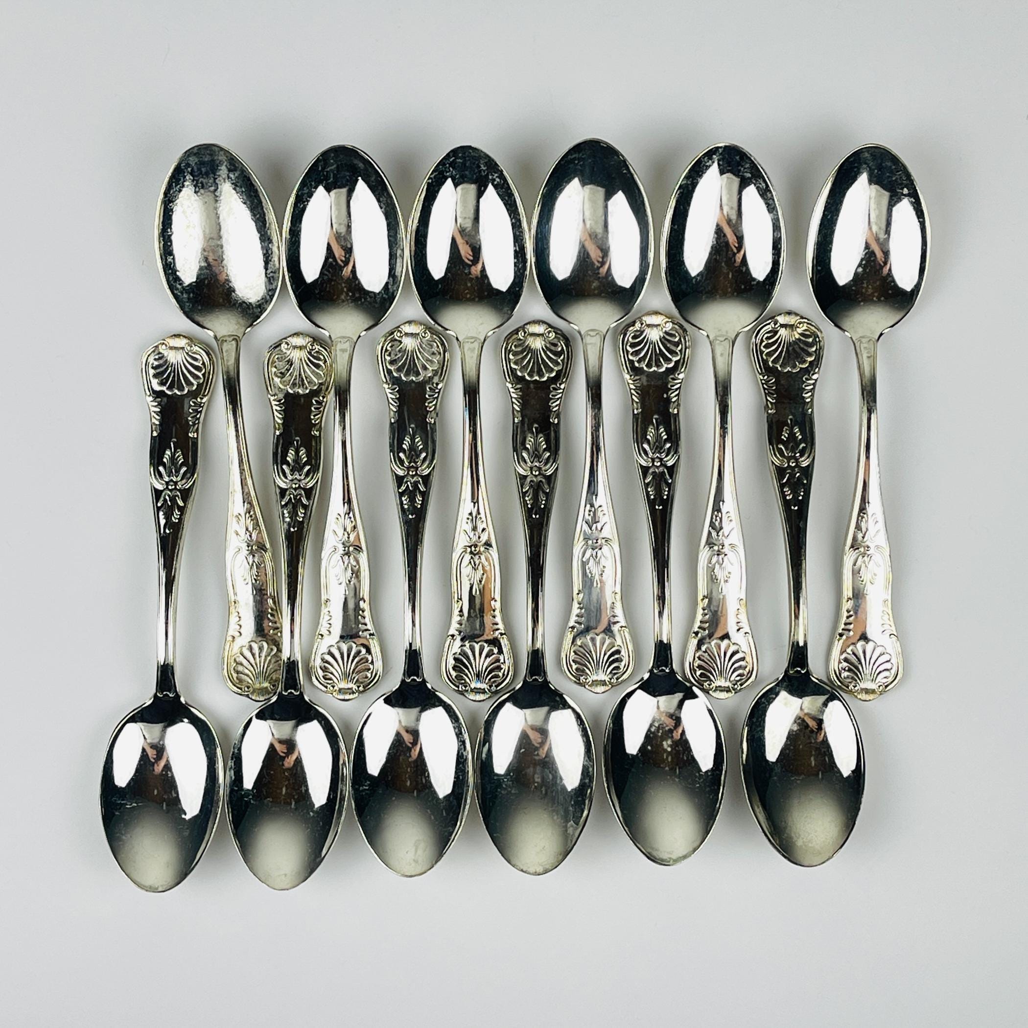 Vintage Silver Cutlery Set for 12 people, Italy, 1960s