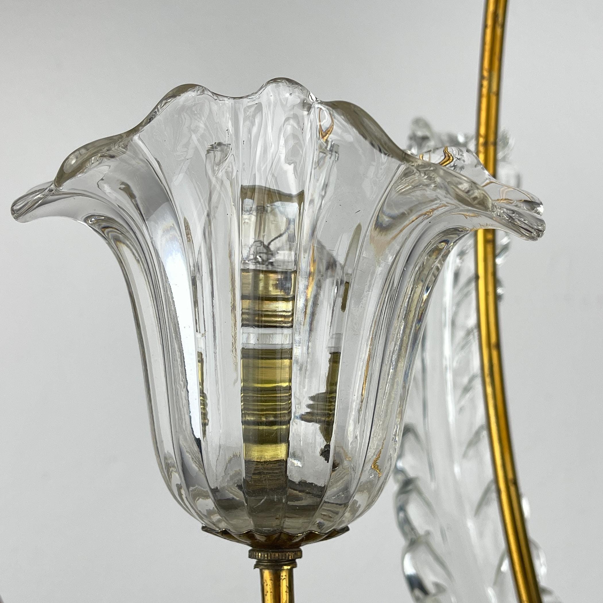 Murano chandelier by Ercole Barovier Barovier & Toso, Italy 1930s