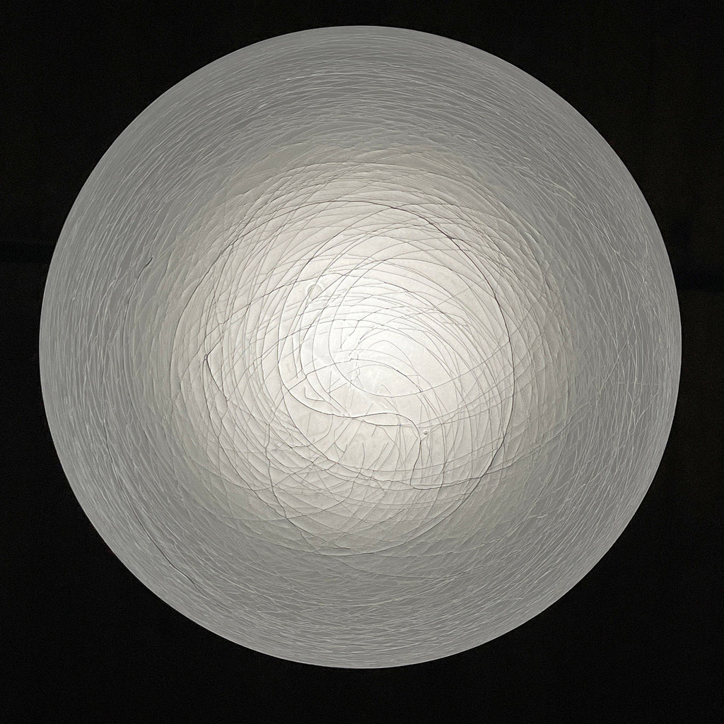 Vintage large swirl murano glass pendant lamp Italy 1970s Mid-century modern italian lighting