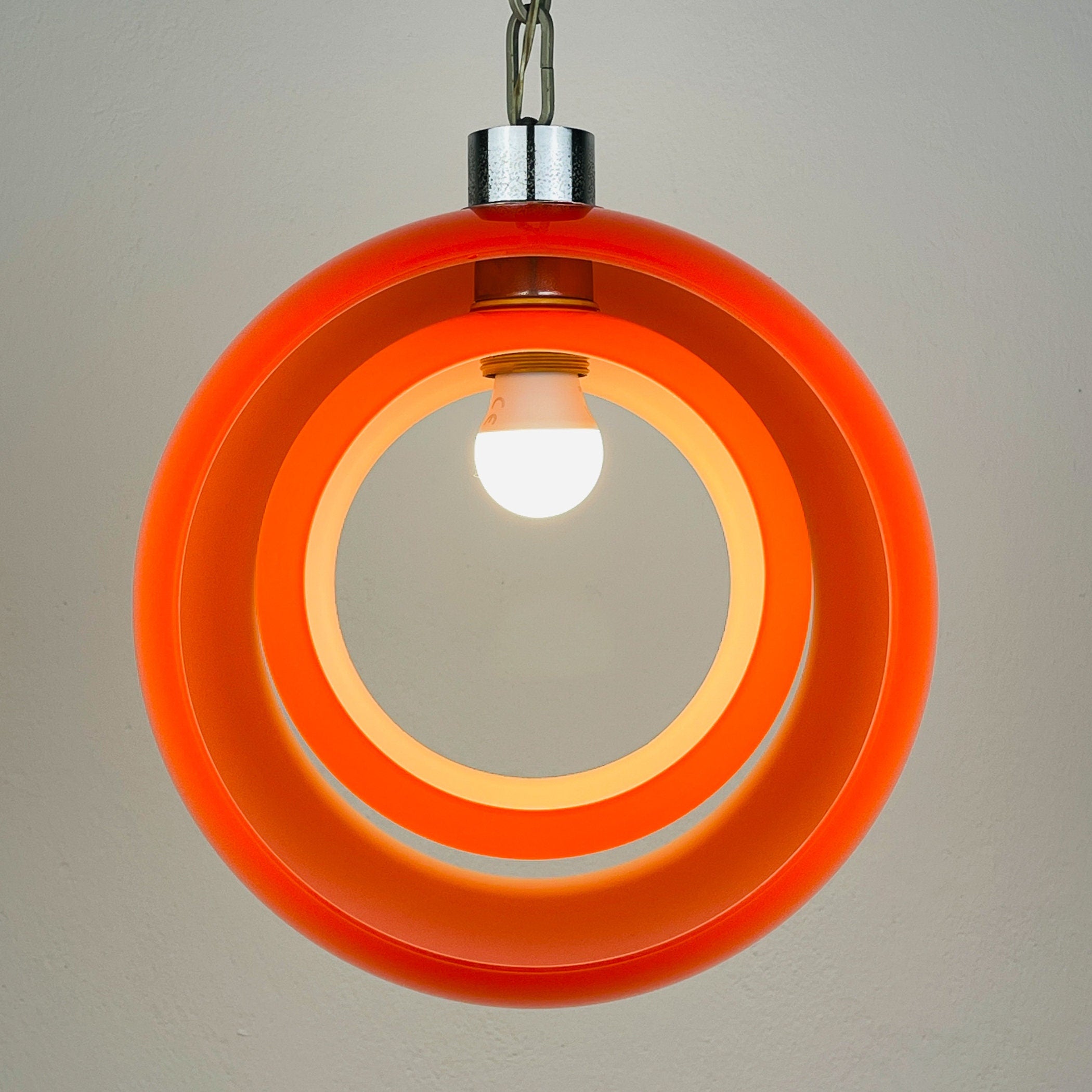 Carlo Nason murano pendant lamp Eclisse for AV Mazzega, Italy 1960s, Vintage home decor