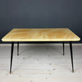 Mid-century beige coffee table Italy 1950s Art deco Vintage Italian Modern