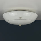 Mid-Century Murano Glass Ceiling Lamp: Vetreria De Majo, Italy 1970s