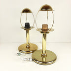 Vintage Gold Metal Table Lamps: Mid-Century Art Deco Night Lights