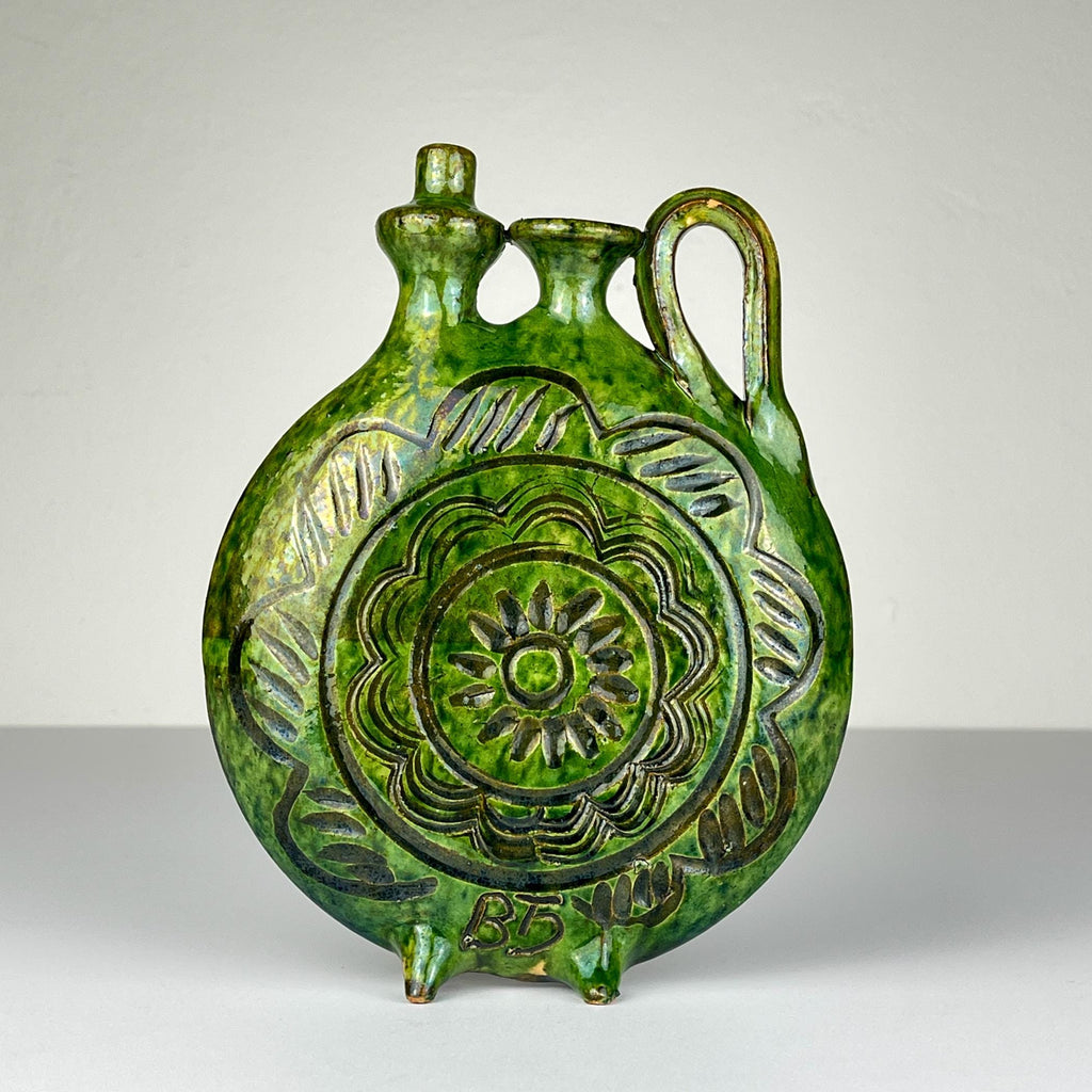 Vintage ceramic bottle by Velimir Dordevic, Serbia, 1970s