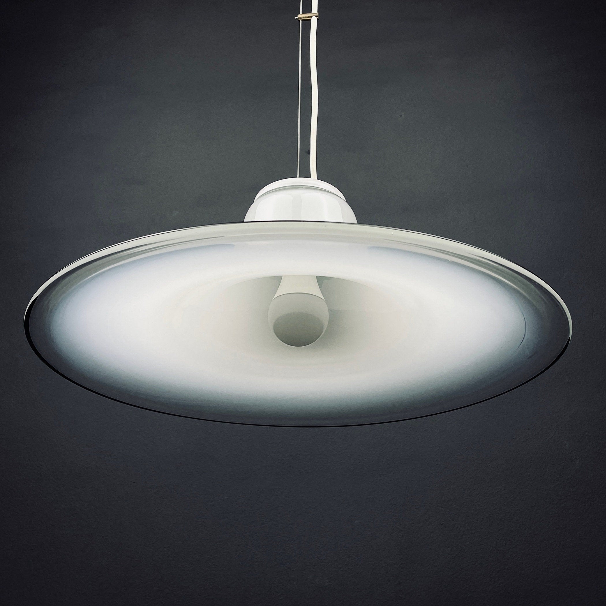 Murano Glass Lamp: Cinea by Giusto Toso for Leucos, 1970s Italian Lighting