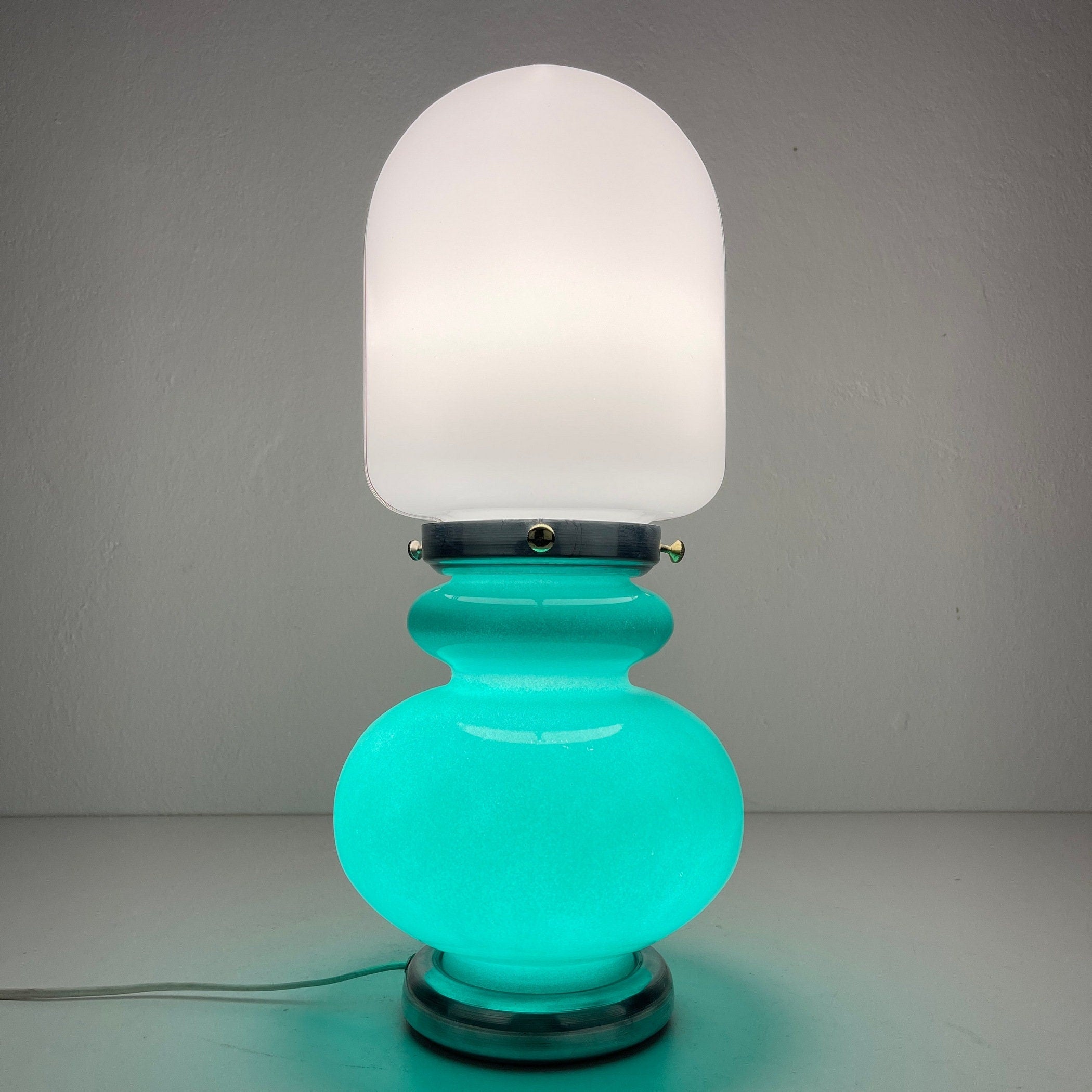 Vintage table lamp Italy 1980s Mid-century italian modern home decor