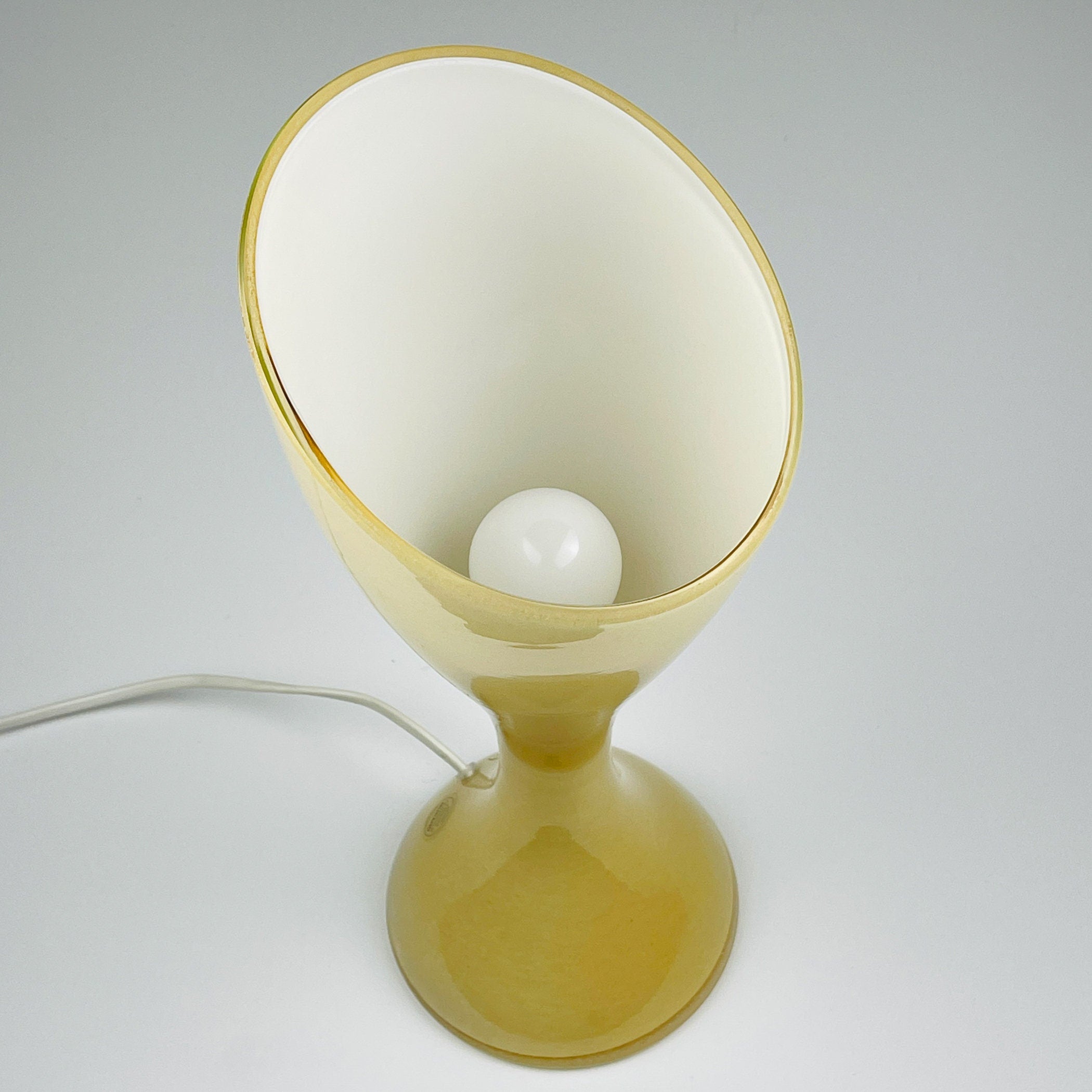 Vintage Murano table lamp by Vistosi, Italy 1980s, Mid-century home decor