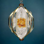 Vintage Amber Murano Glass Chandelier: Mazzega Toni Zuccheri, Italy 1970s