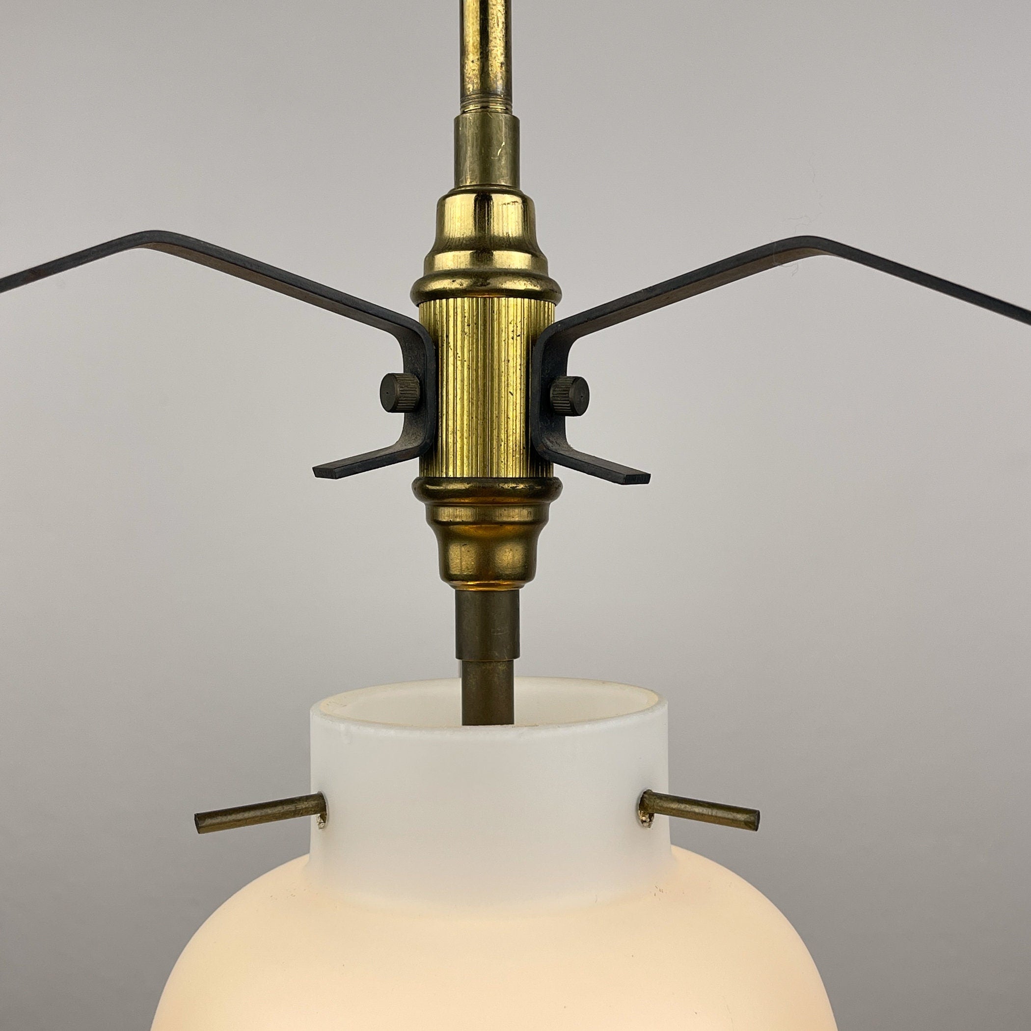 Vintage pendant lamp by Stilnovo Italy 1950s Mid-century italian lighting