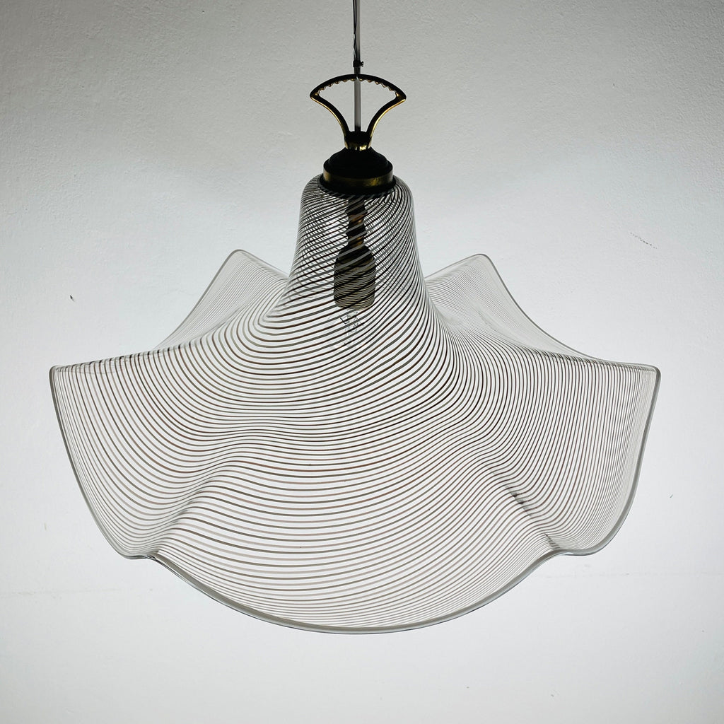 Murano glass pendant lamp Italy '70s Mid-century modern lighting