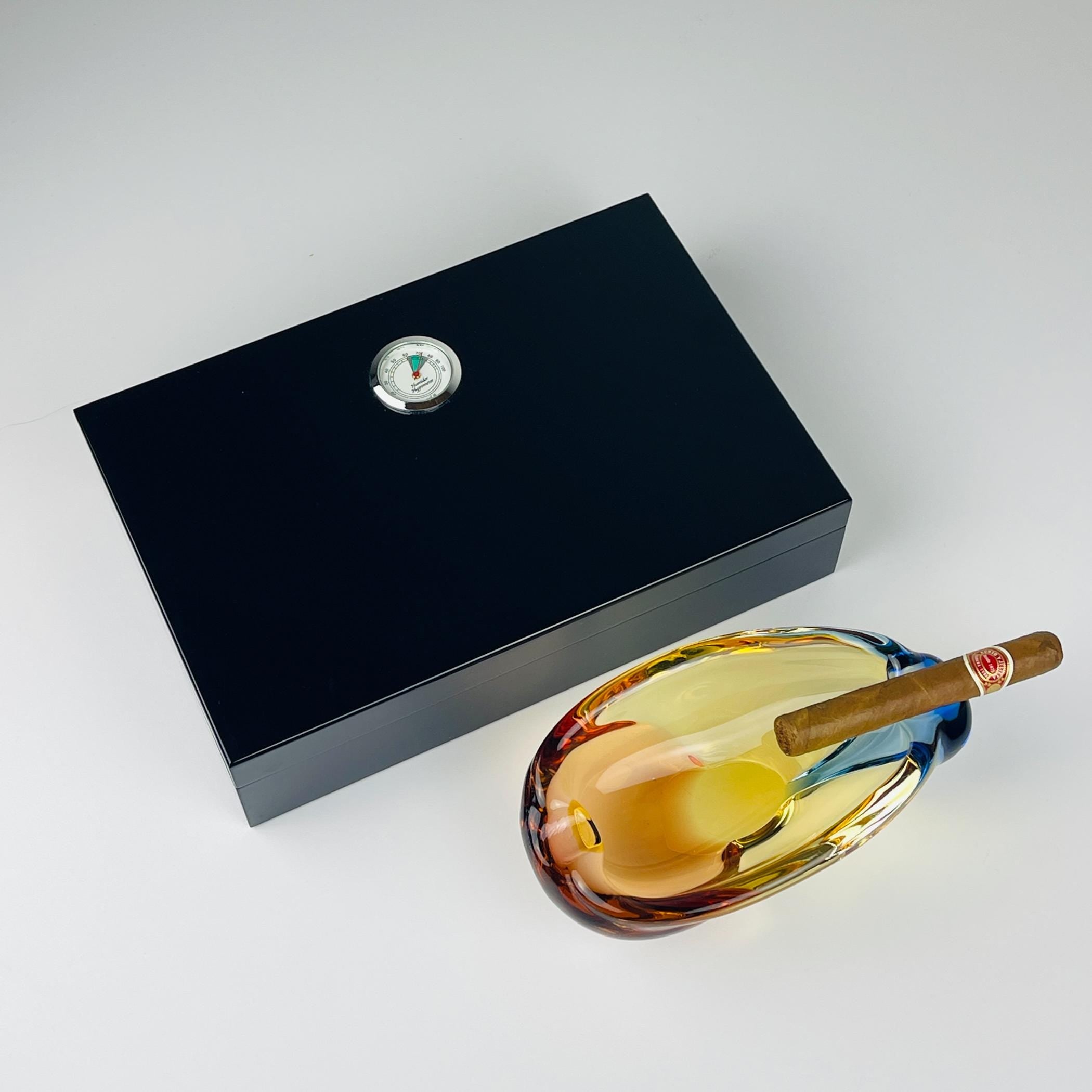 Vintage Bohemian ashtray Romana by Hana Machovska for Mstisov Glassworks, Czech, 1950-60s