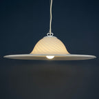 Swirl Murano Glass Pendant Lamp: Mid-Century Italian Lighting