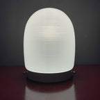 Mid-century white glass ceiling lamp Italy 1970s Retro home decor