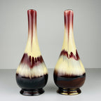 Mid-Century Bay Keramik Vases: West German Ceramic Set of 2