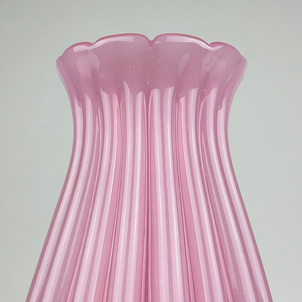 Vintage pink vase by Archimede Seguso, Italy 1950s