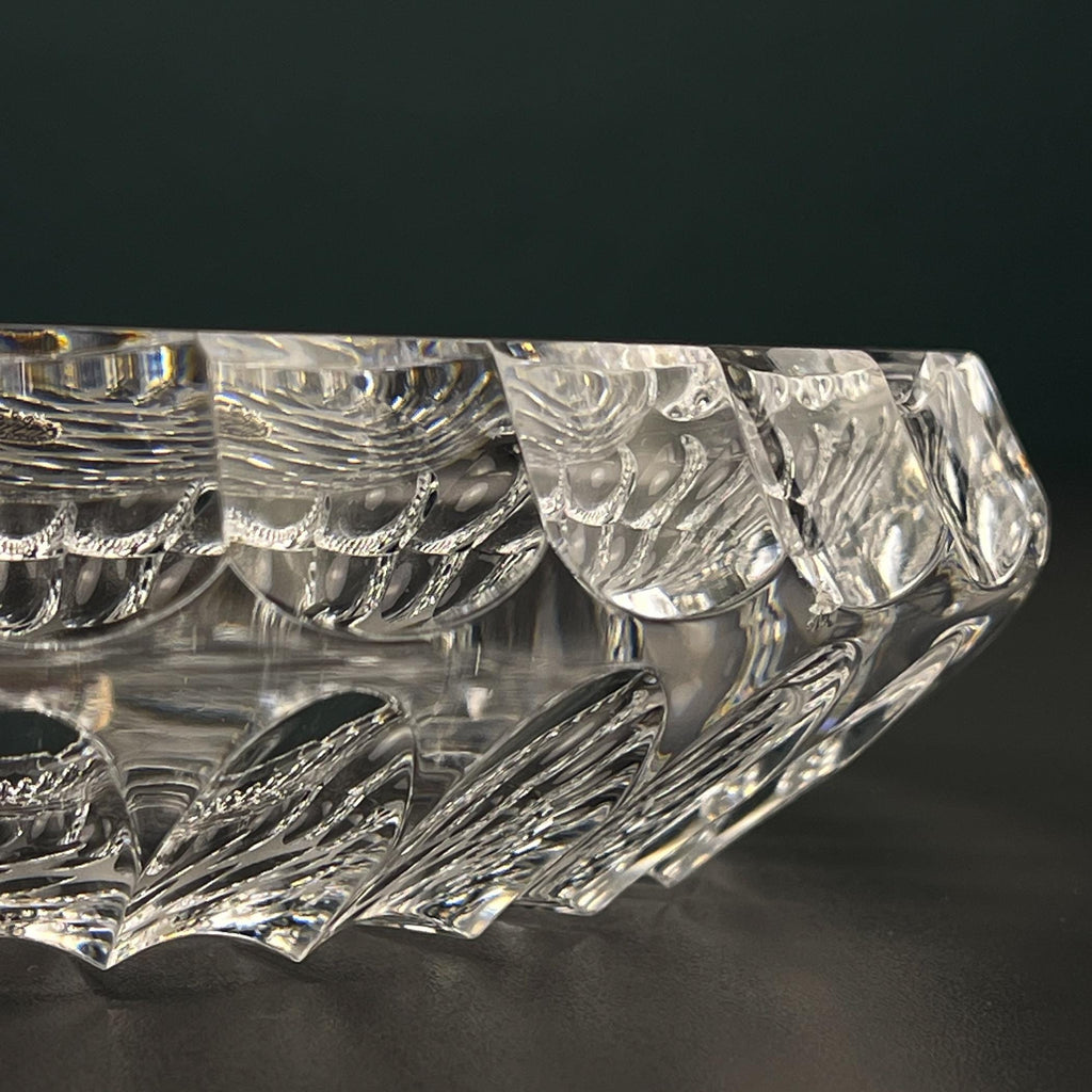 Vintage Bohemian glass ashtray by Bohemia Crystal, Czechoslovakia, 1970s