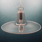 Vintage swirl Murano pendant lamp Italy 1970s Italian modern murano chandelier