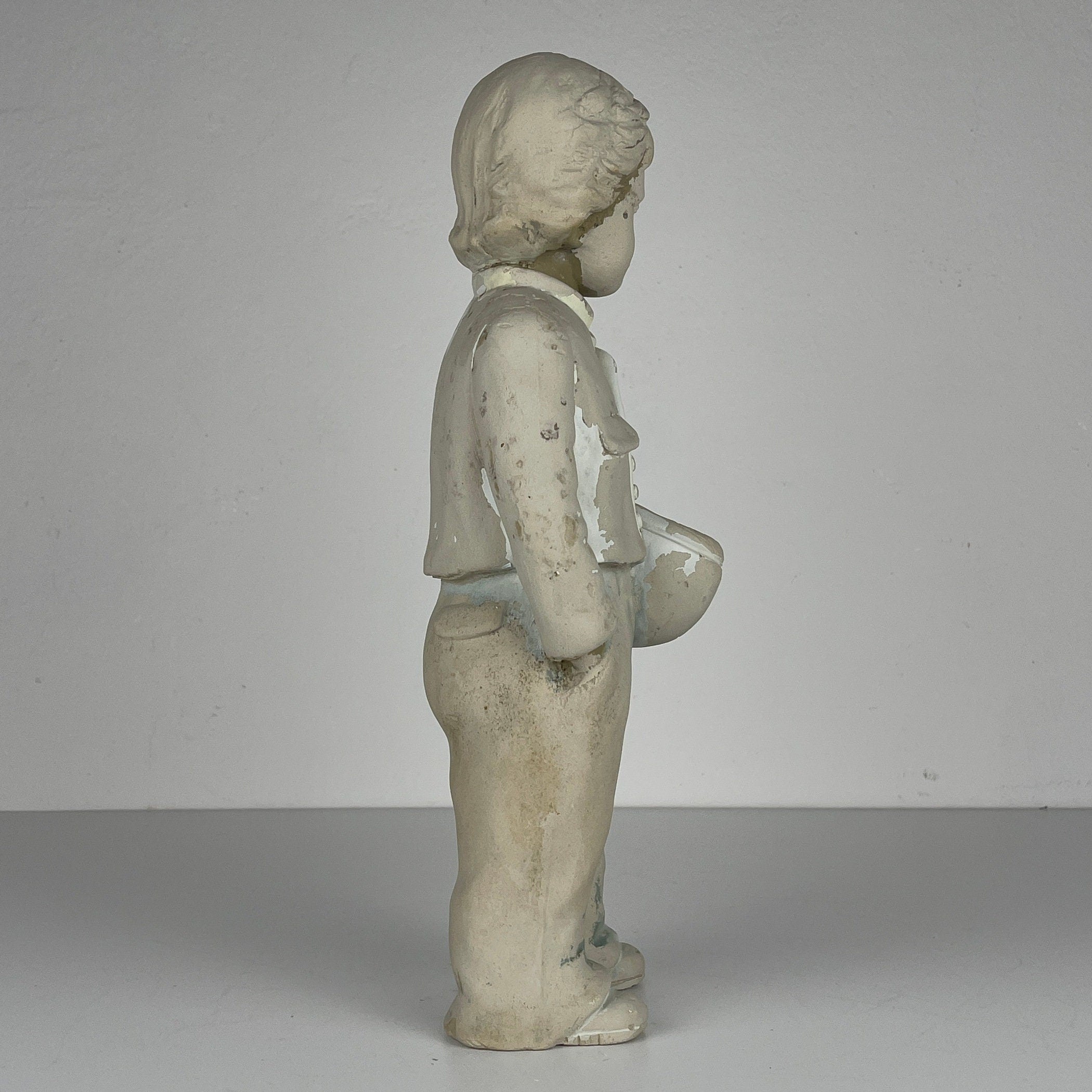 Vintage sculpture Boy Yugoslavia 1960s Mid-century home decor