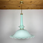 Vintage Murano glass pendant lamp by Venini, Italy 1970s, Mid-century Italian modern