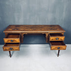 Vintage wood sideboard Italy 1950s  venetian wooden console table