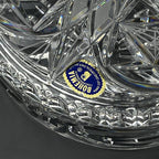 Vintage Bohemian glass candy bowl by Bohemia Crystal, Czechoslovakia, 1970s