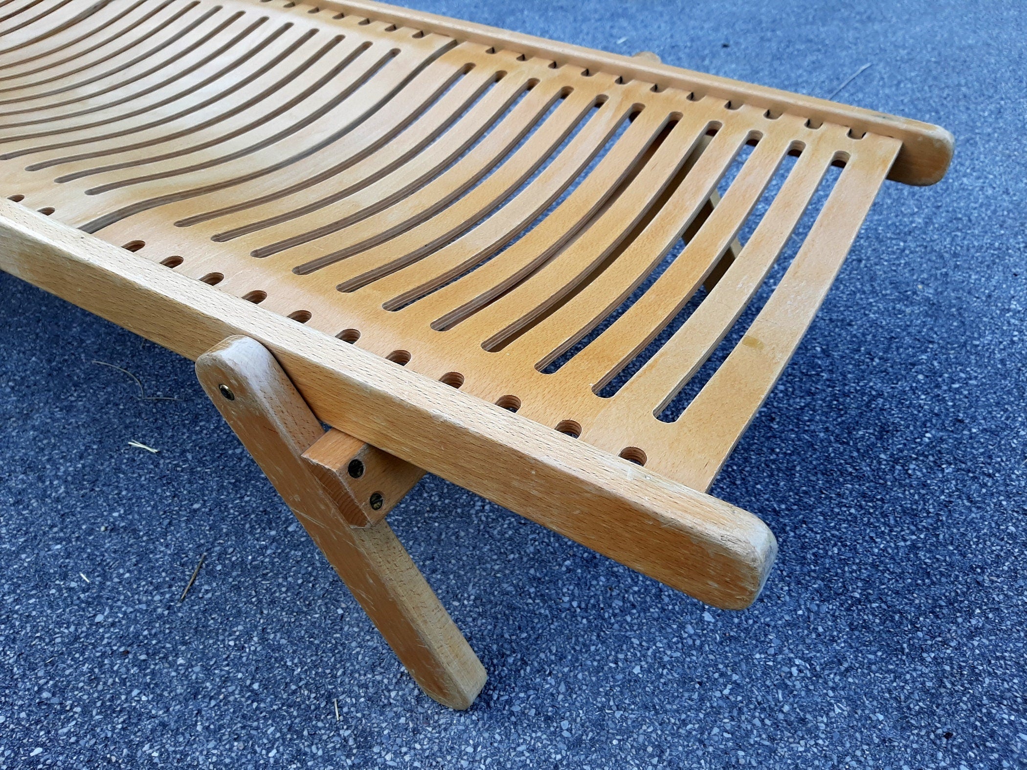 Vintage Rex Kralj Wood Daybed: Scandinavian Style Kids Bed