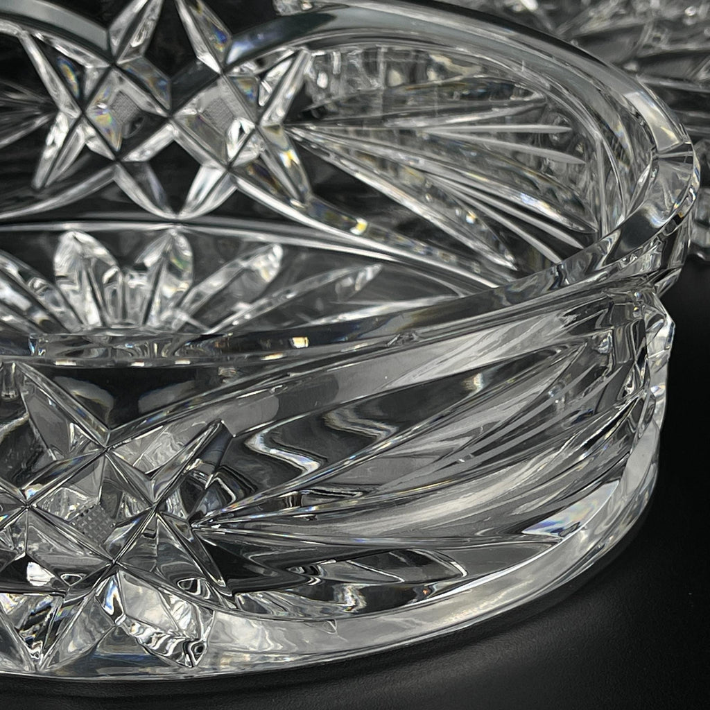 Vintage Bohemian glass candy bowl by Bohemia Crystal, Czechoslovakia, 1970s